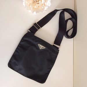 PRADA Vela Flat Nylon CrossBody Bag